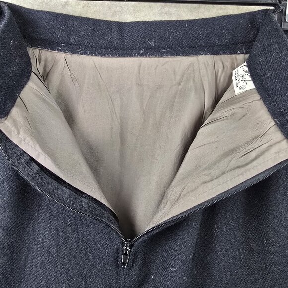 Pendleton Womens Wool Black Midi Skirt Size 8 Fully Lined Flared Hem Pre-Owned - Picture 4 of 8